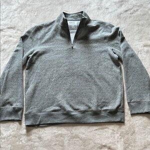Sonoma Men’s Gray Sweatshirt Classic Quarter Zip Long Sleeve SZ XL